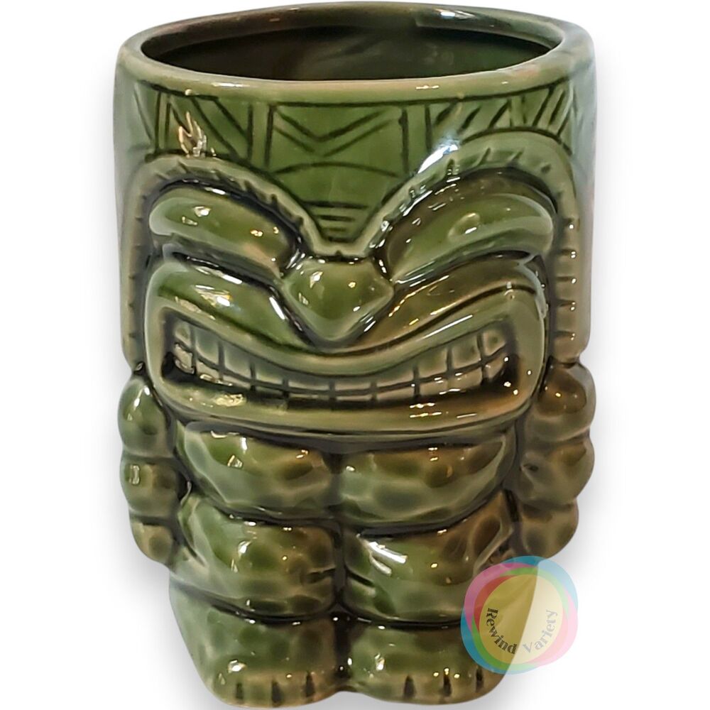 Chiefly Company Green Love Tiki Mug 12 oz Hawaiian Barware